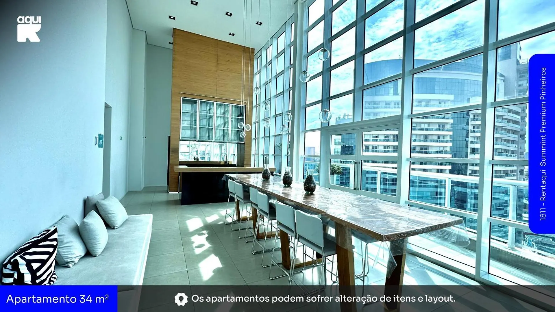1811 - Rentaqui Summint Premium Pinheiros Lejlighed São Paulo Brasilien