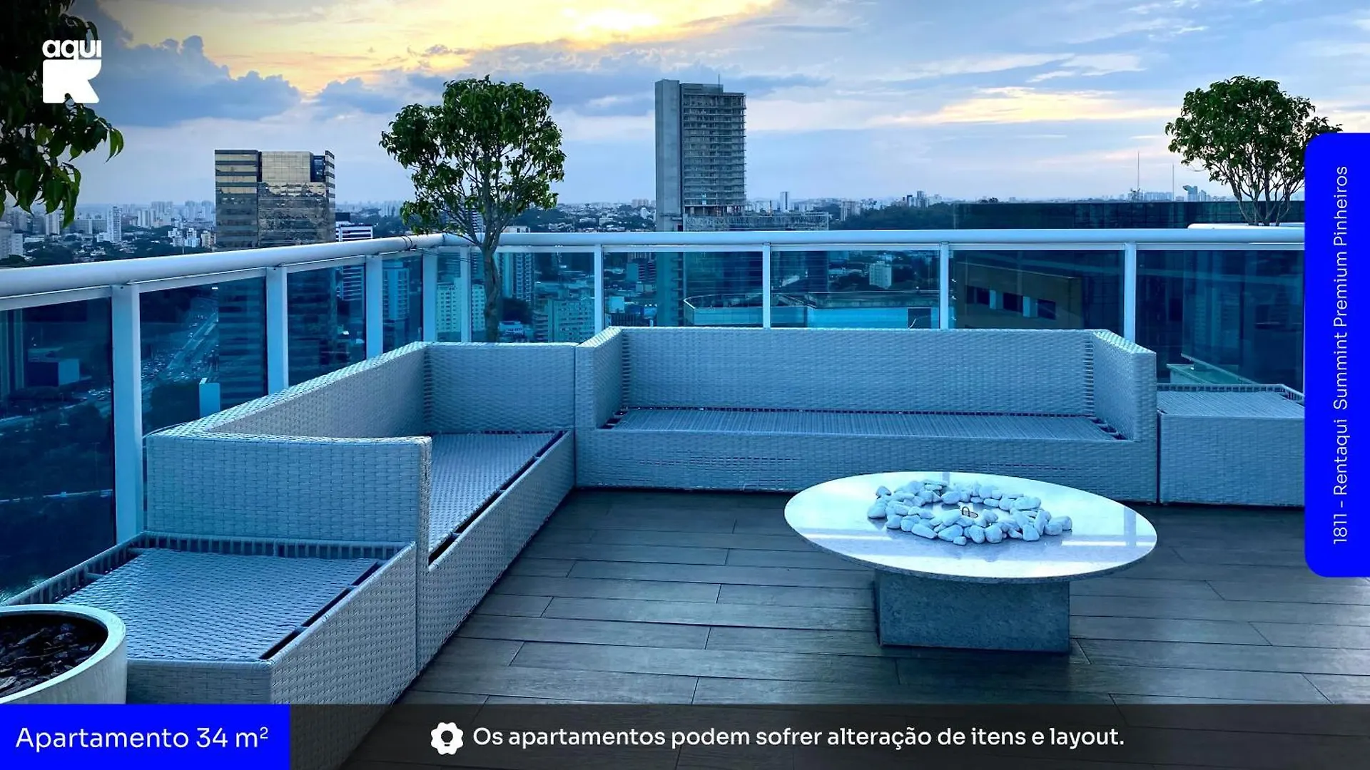 1811 - Rentaqui Summint Premium Pinheiros Lejlighed São Paulo